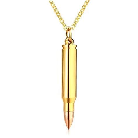 bullet necklace for men